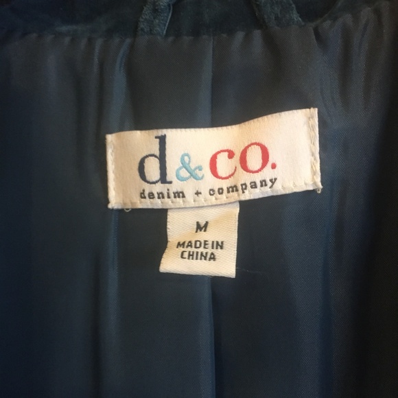 Denim & Company Blue Suede Jacket Size M - Picture 4 of 6